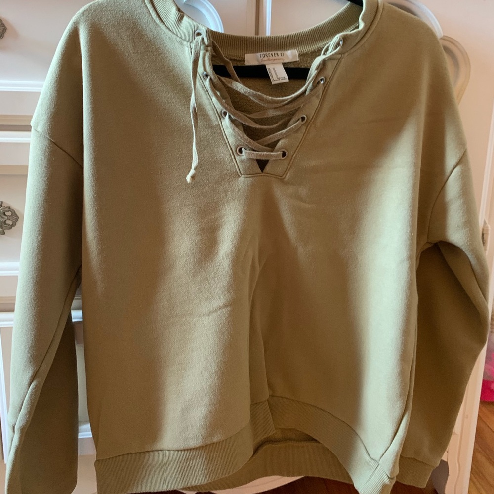 olive green sweater